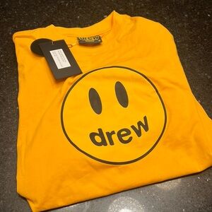 Drew House Mascot SS Tee Shirt Golden Yellow Size Small